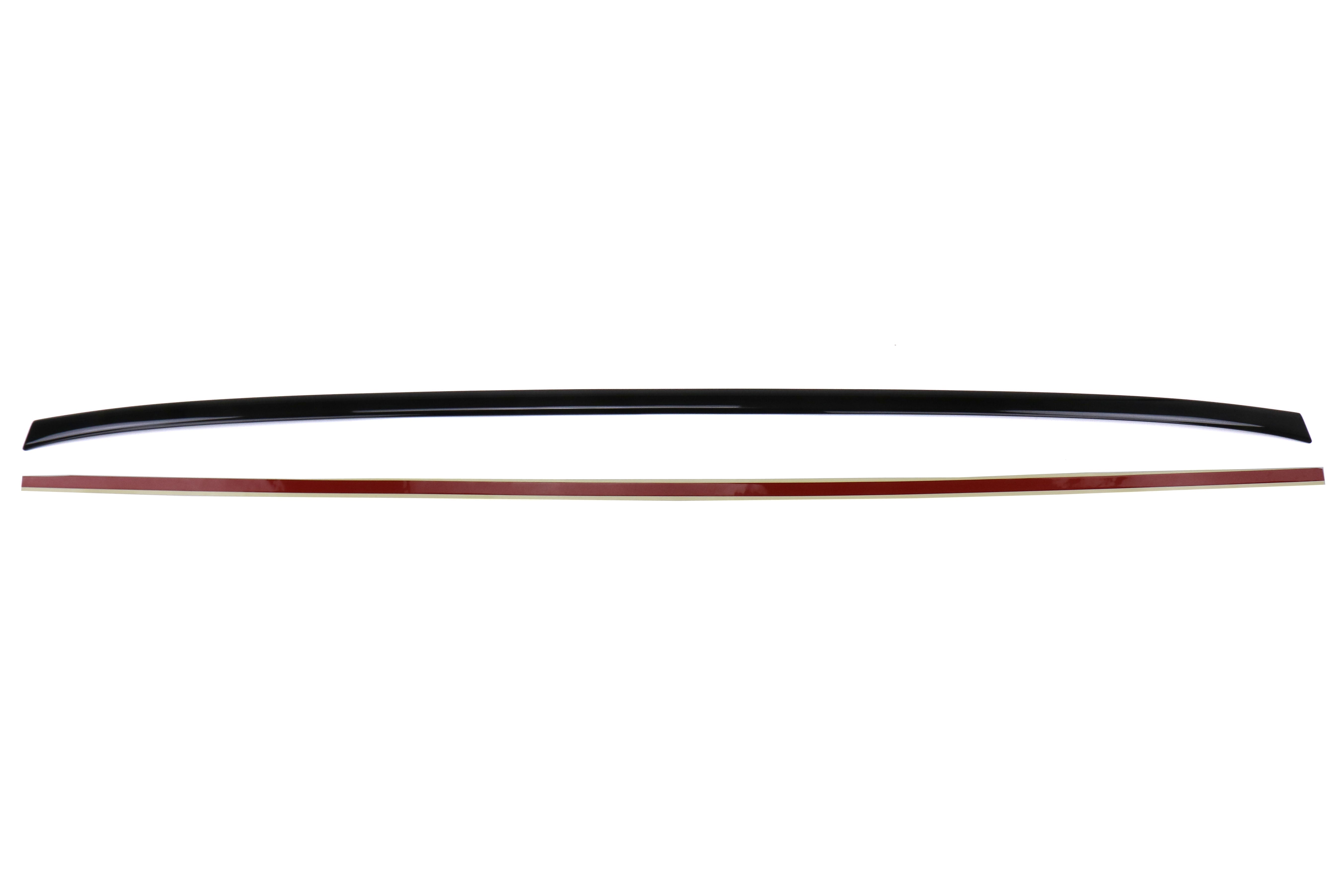 OLM Paint Matched Trunk Hole Delete for OEM Short Spoiler - Crystal Black Silica (D4S) - 2015-2021 Subaru WRX / STI